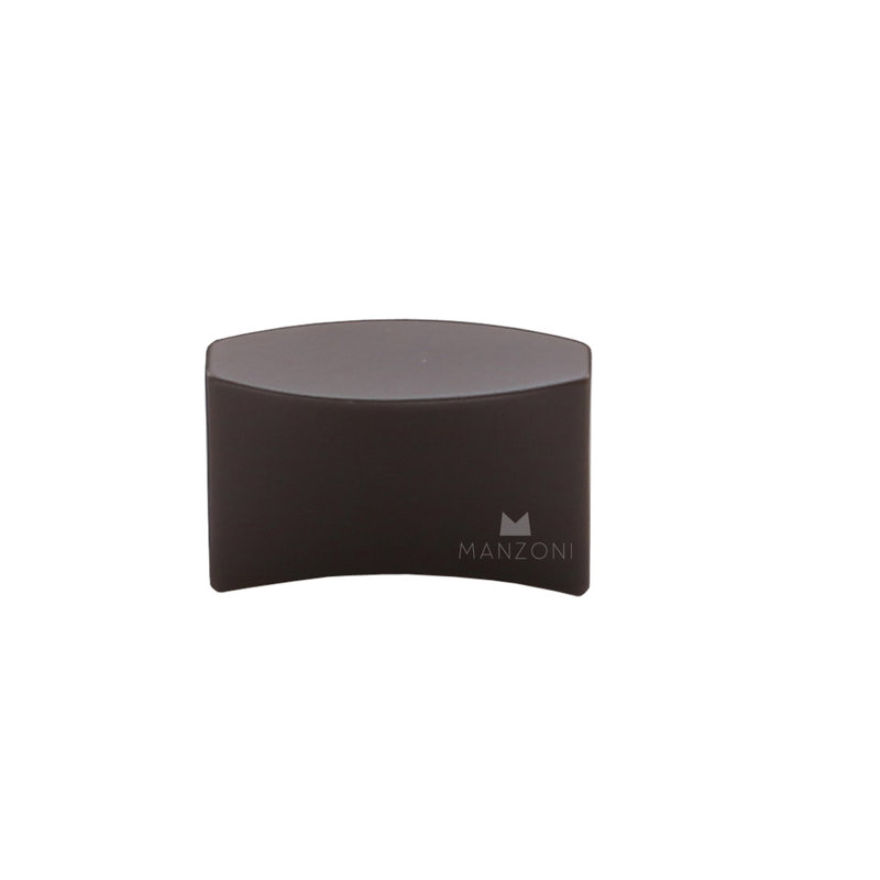 Bouton d'armoire à rallonge, 1 1/4", Noir satiné