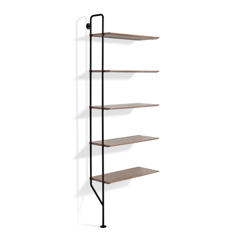 Hitch Bookcase Add-on Kit, Walnut/Black
