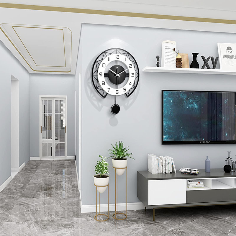 Modern Silent Pendulum Wall Clock
