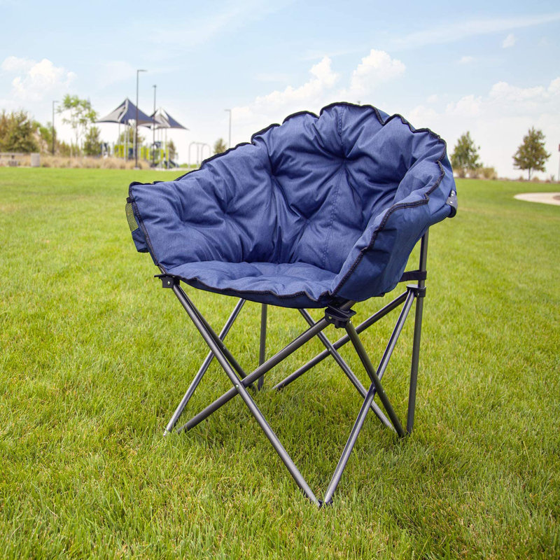 Chaise de terrasse avec coussins Ravenwood, Bleu