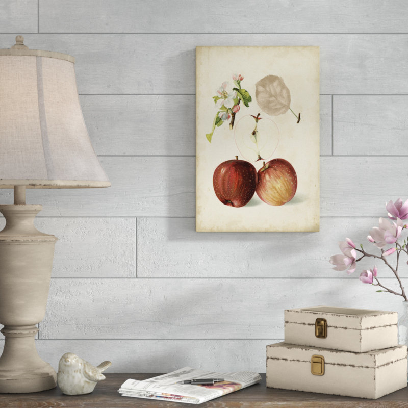 «Harvest Apples I», peinture sur toile, H 18 po x l 12 po