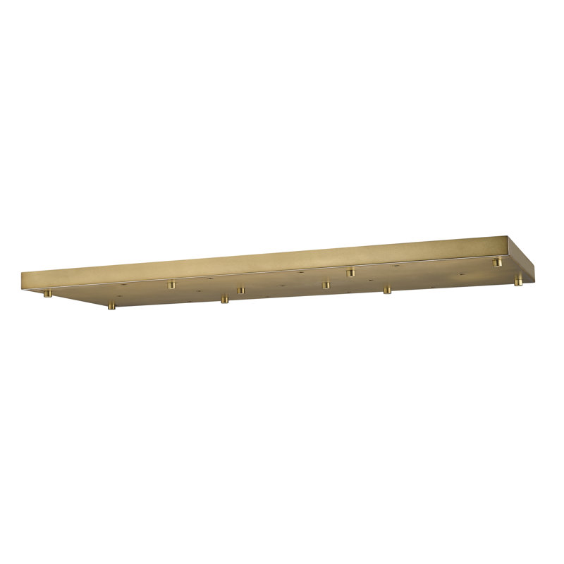 17 Port Multi Point Canopy, Rubbed Brass