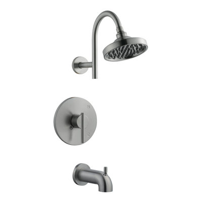 Geneva Single Handle Dual Function Temperature Control Tub and Shower Faucet Diverter with Valve