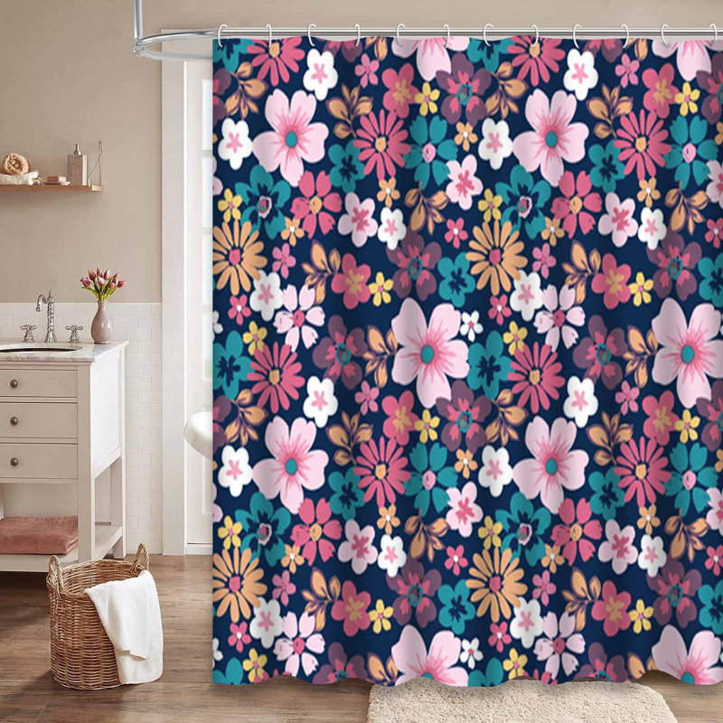 Rideau de douche Summer Floral Garden, L 72 po x l 72 po