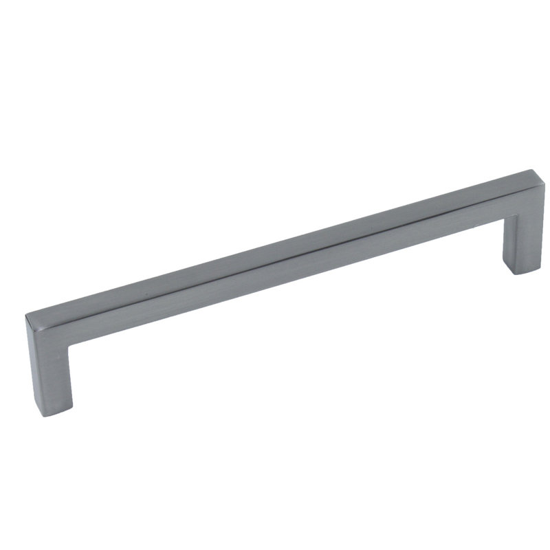 Poignée barre carrée 6 5/16" centré Kai, Nickel satiné