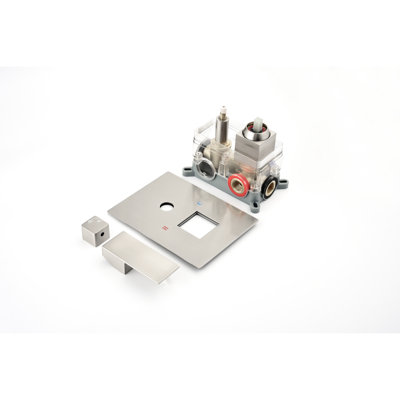 Inverseur de douche en laiton massif à 2 voies avec protection contre les équilibres et les limites thermiques, 1/2 entrée de robinet standard à deux fonctions, élément de filtre équilibré, connexion
