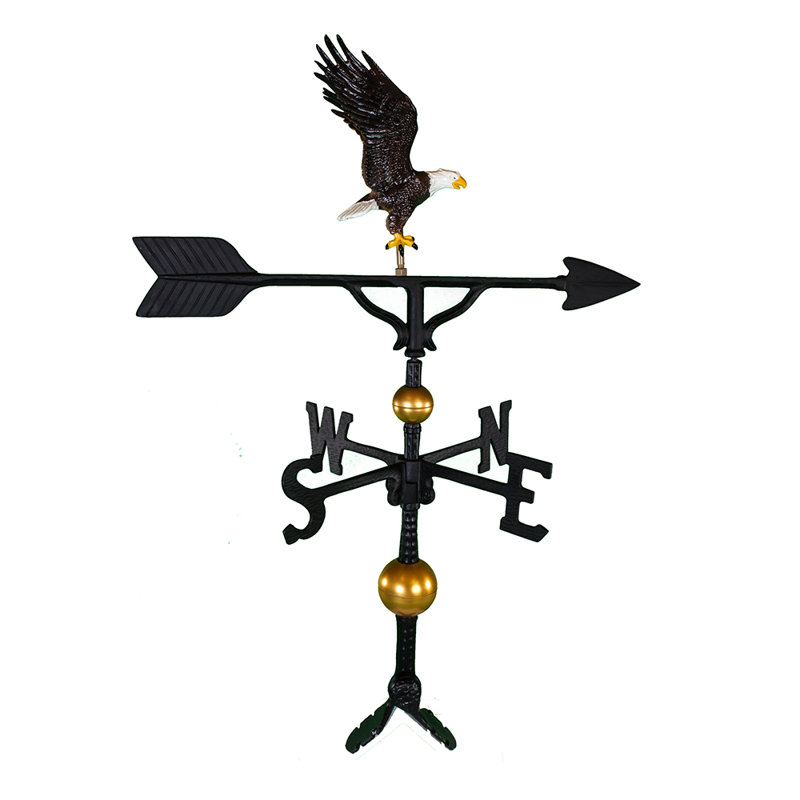 Deluxe Bodied Eagle Weathervane, Natural