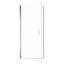 Porte de douche pivotante semi-sans cadre avec verre trempé de 1/2 po (6 mm)-135112227