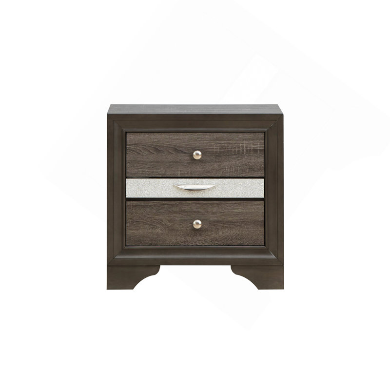 Table de chevet, gris, Gris