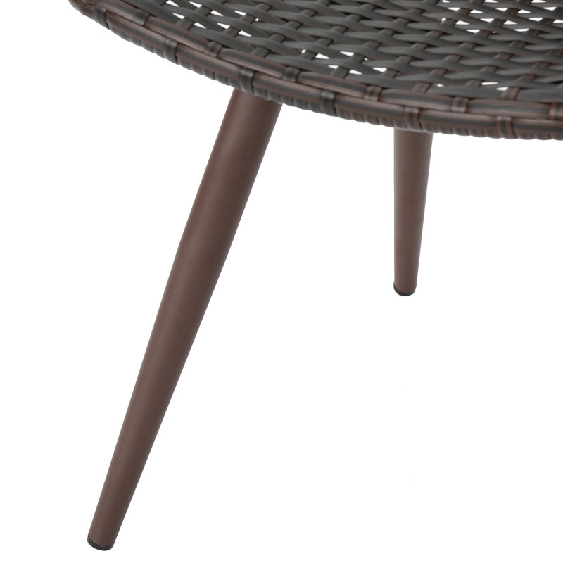 2 sièges d'extérieur, brun multi avec pieds thermolaqués stables - Mobilier de style, Brown
