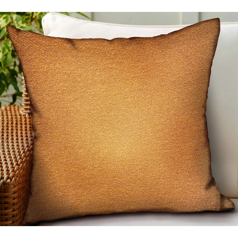 Burnt Sienna Square Indoor/Outdoor Pillow Cover & Insert, 18" x 18"