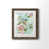 Toile avec cadre en noyer
