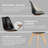 Modern Dining Chairs Set Of 4, Mid Century Kitchen Chairs With PU Leather Cushion & Wood Legs For Indoor Outdoor Use-2047095398