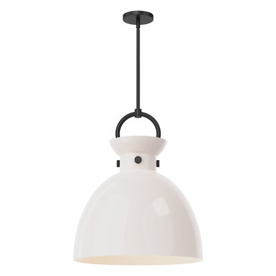 Tinka Single Light Glass Steel Pendant
