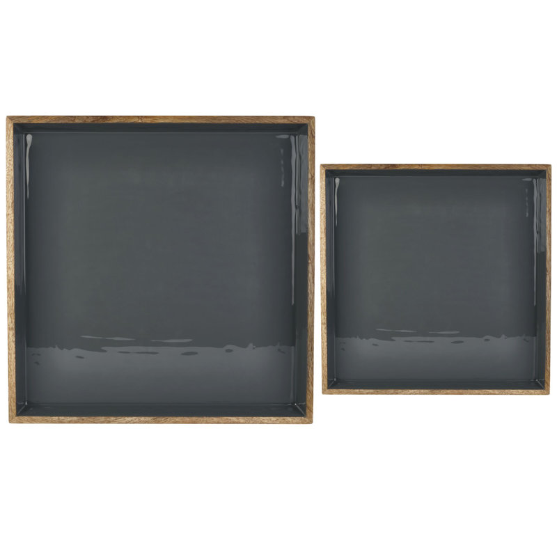 Gourmet Basics by Mikasa Samara Serving Tray Set, 2 Piece