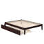 Lit plateforme robuste en bois massif avec lit gigogne Aayanna-447822423-448667732