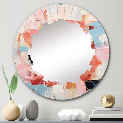 Budkov - Miroir mural Mid-Century rond