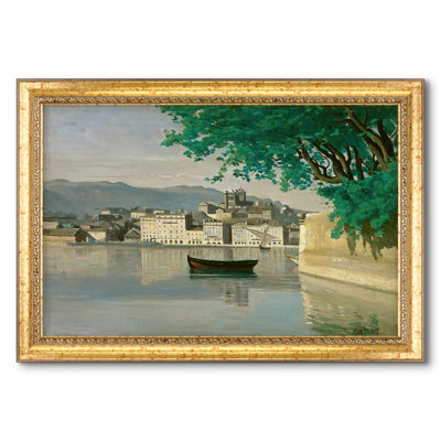 Vue de Genève d'une partie de la ville, c. 1834-1835-Jean-Baptiste-Camille Corot-Toile encadrée sur mesure