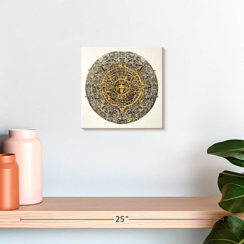 Calendrier aztèque Kerner Sun Stone, H 10 po x l 10 po