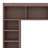 Space-Saving Wooden Loft Bed With Built-In Shelves-329945826