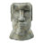 5x5.5x9" Easter Island Cement Planter