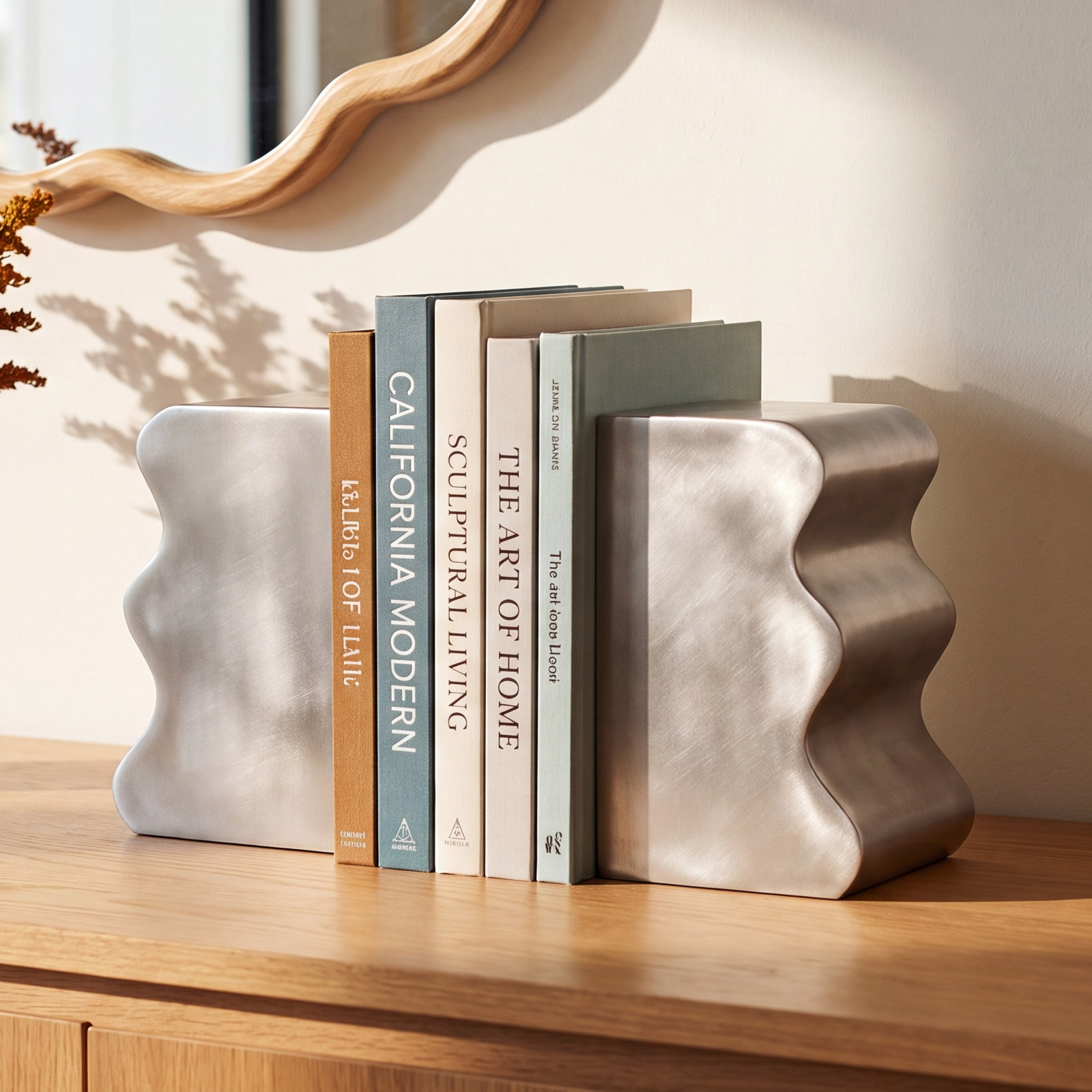 Moresby Decorative Bookends, Silver