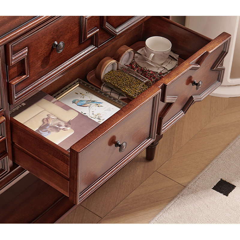 Commode décorative française rétro, Brun