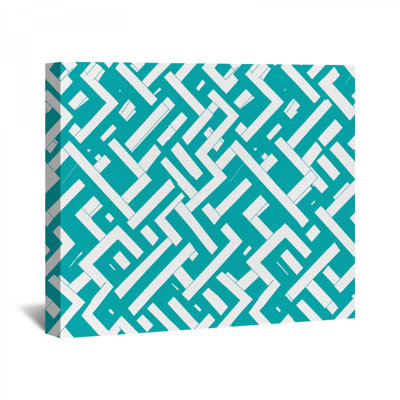Motif géométrique sur toile