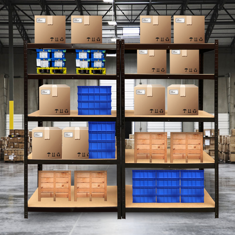 Mirtis 90cm W Metal Height -Adjustable Shelving Unit