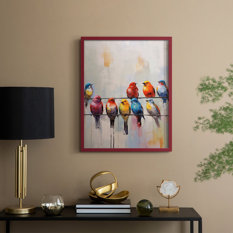 "ANIMALS Series Dxi", H 11 po x l 9 po, Rouge