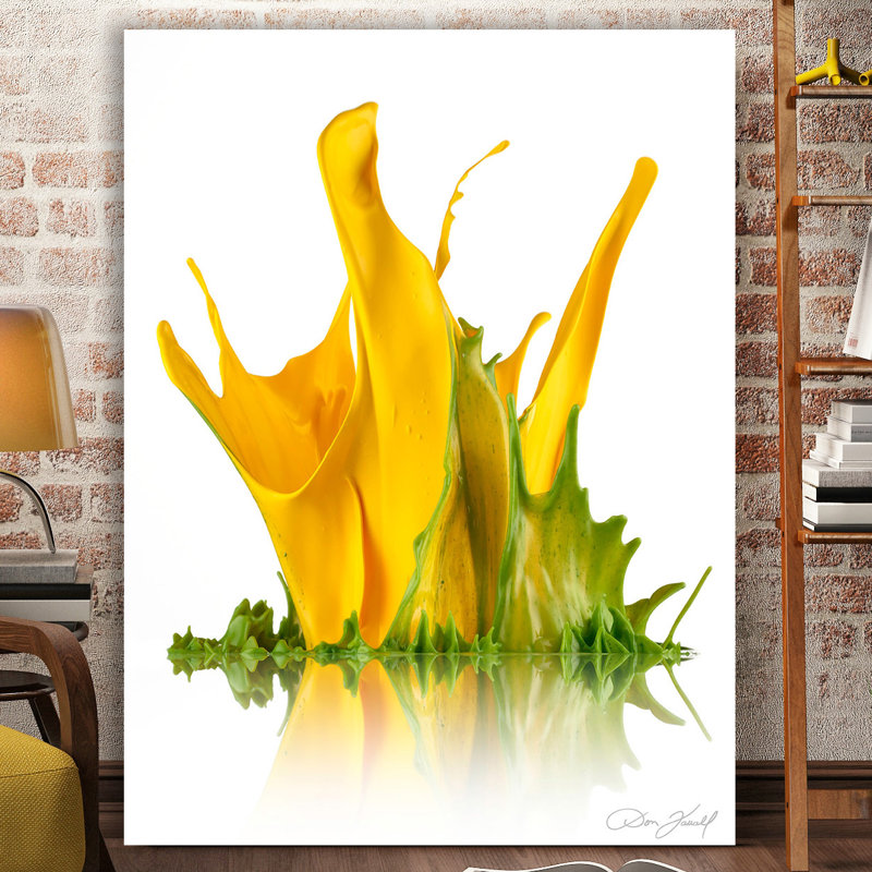 Yellow Cala Lillies by Don Farrall - Wrapped Canvas Print, 51cm H x 38cm W x 4cm D