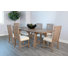 Charlise 6 - Person Mahogany Solid Wood Solid Wood Top Trestle Dining Set
