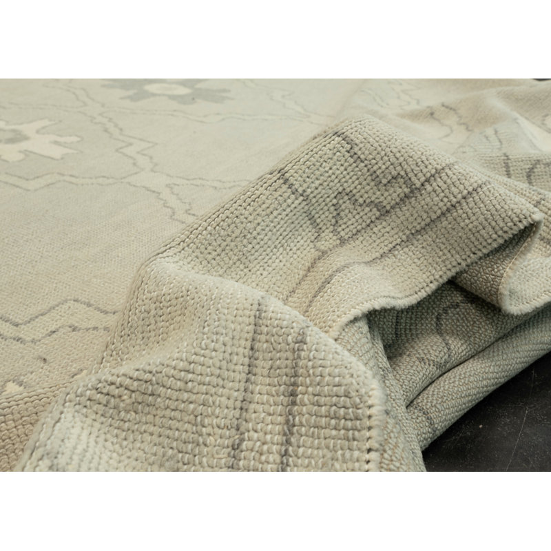 Tapis turc Oushak fait à la main 10 pi 6 po x 13 pi 8 po