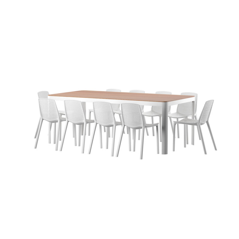 Ensemble de salle à manger rectangulaire pour 10 personnes 82 po Rafael
