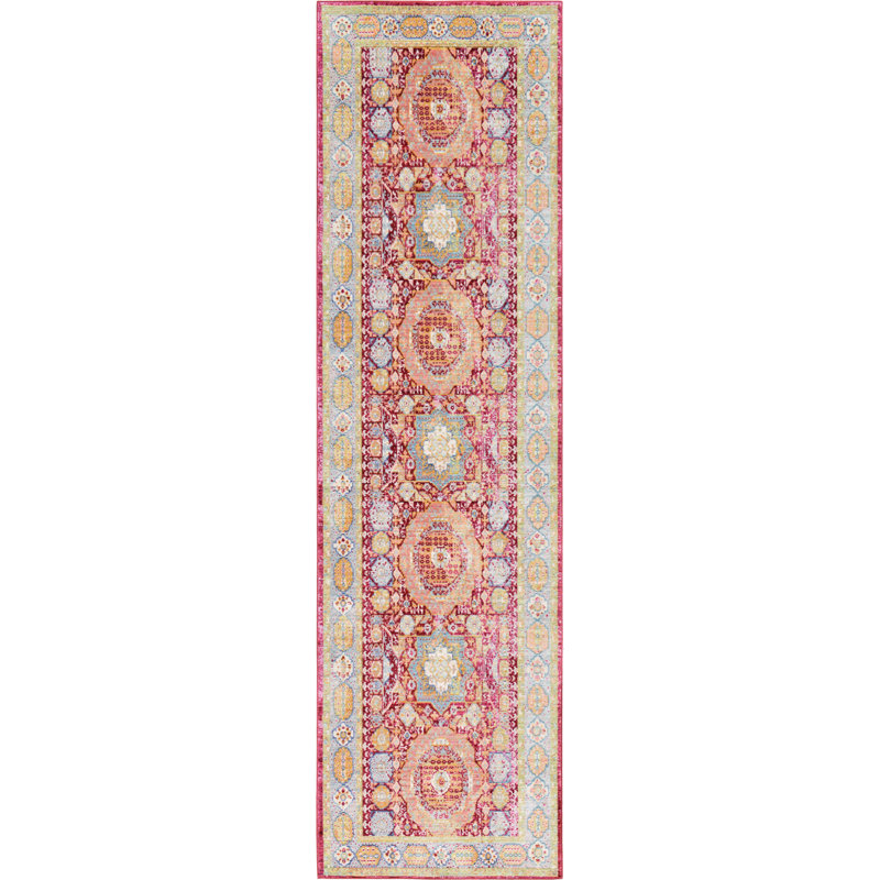 Maggie Oriental Polyester Rug, Runner 2'7" x 9'10"