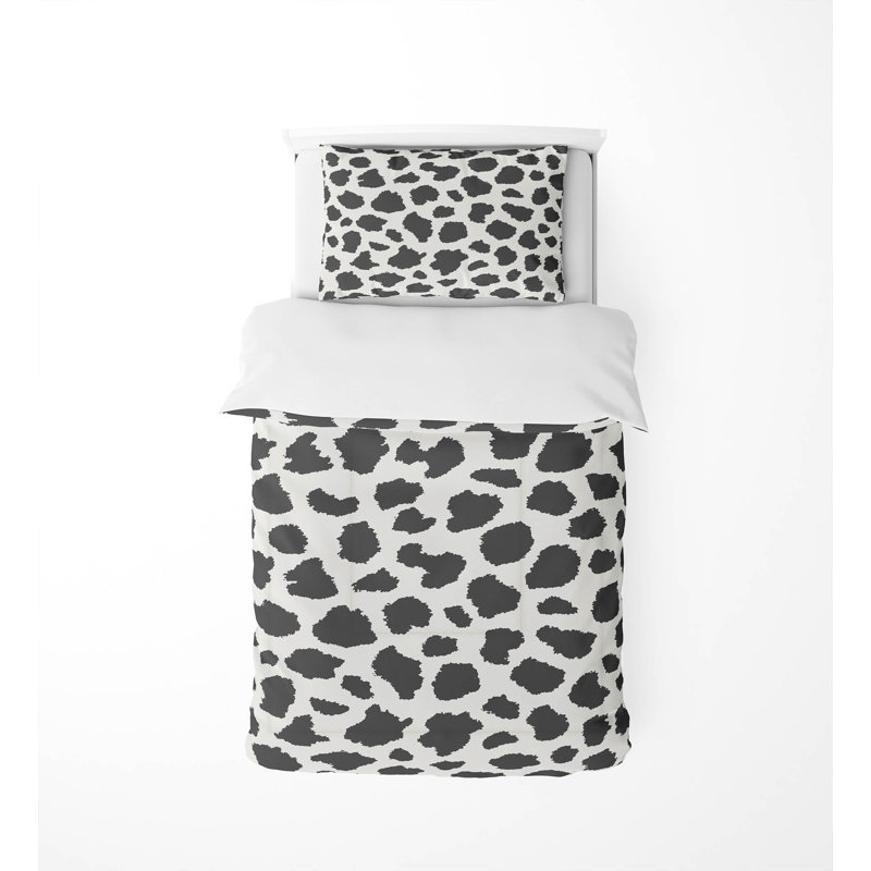 Animal Spot Decorative Lightweight Comforter Set, Ivory