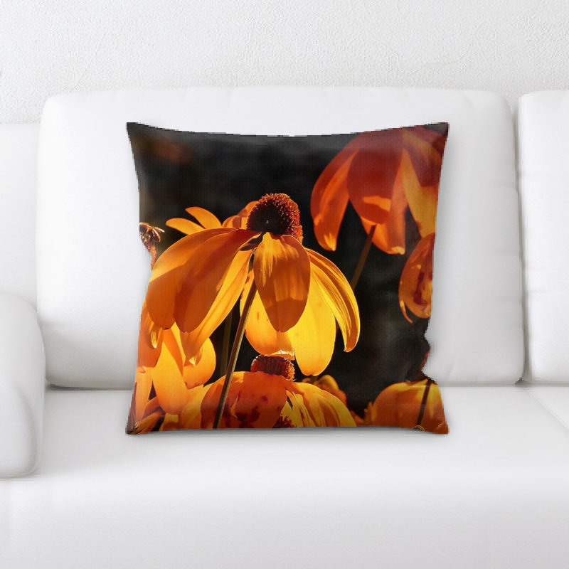 Coussin décoratif fleurs