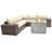 Lsi Fully Assembled 8 Pieces Sectional Seating Group With Sunbrella Cushions And Concrete Firepit-555228298