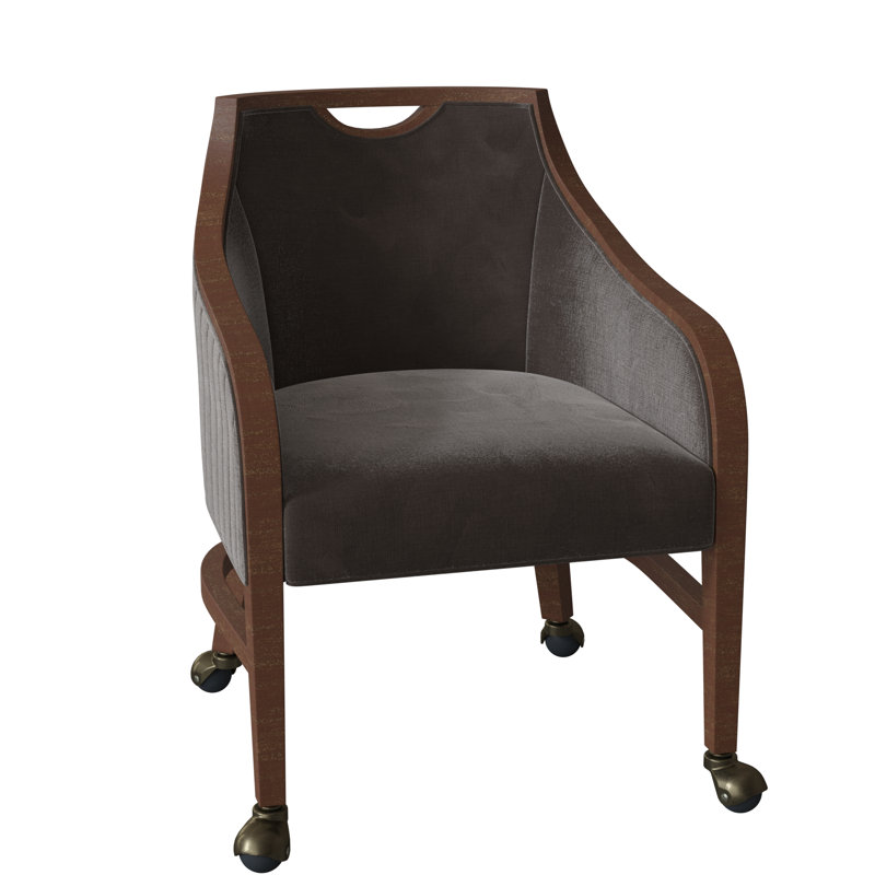 Anthony 24" W Armchair, Hazelnut, 9953 Mink Polyester