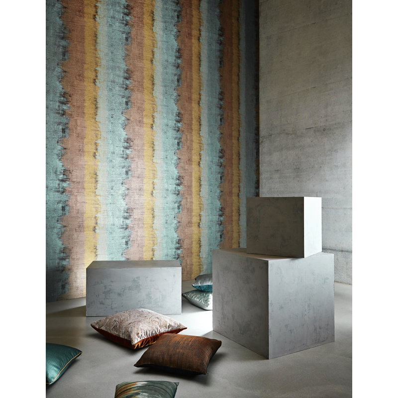 Lustre Wallpaper, Topaz/Argent