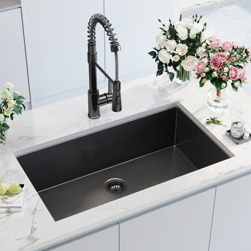 31 Inch Undermount Single Bowl Kitchen Sink