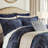 4 PCS King Comforter Set Navy-118105355
