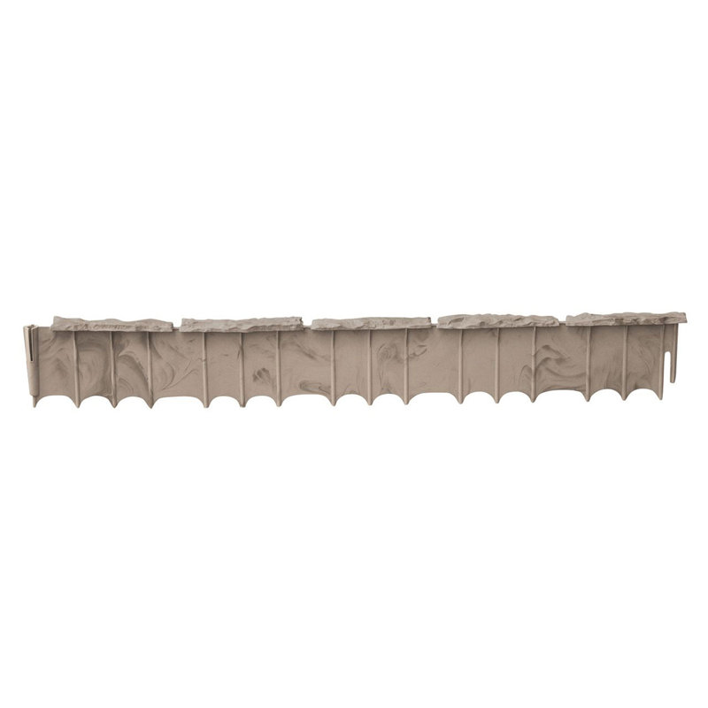 3.75'' H x 35'' W Beige Resin Lawn Edging