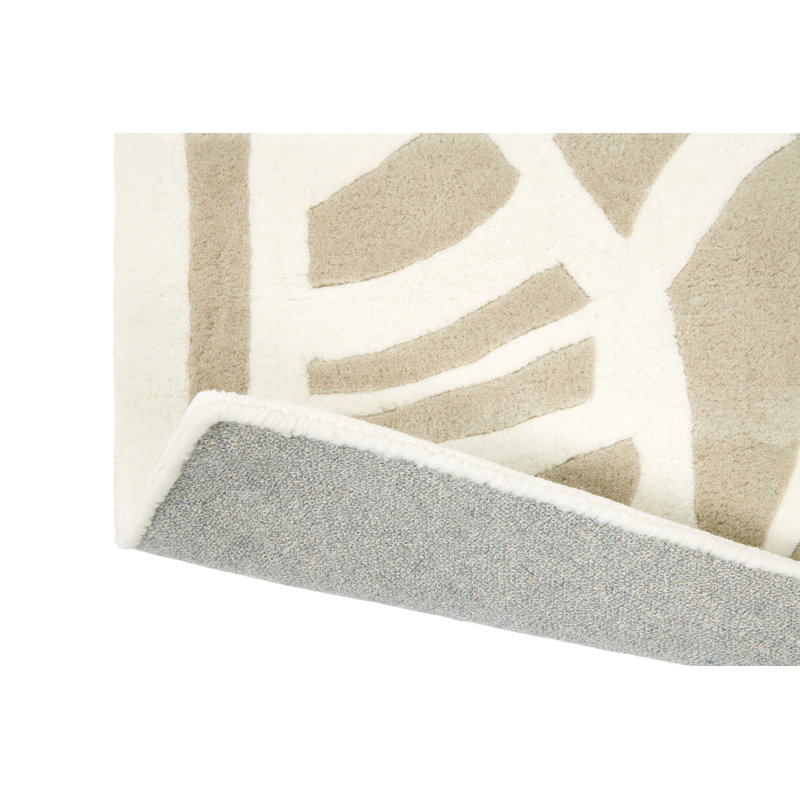 Hand Tufted Wool Abstract Area Rug, Rectangle 8'2" x 11'6"