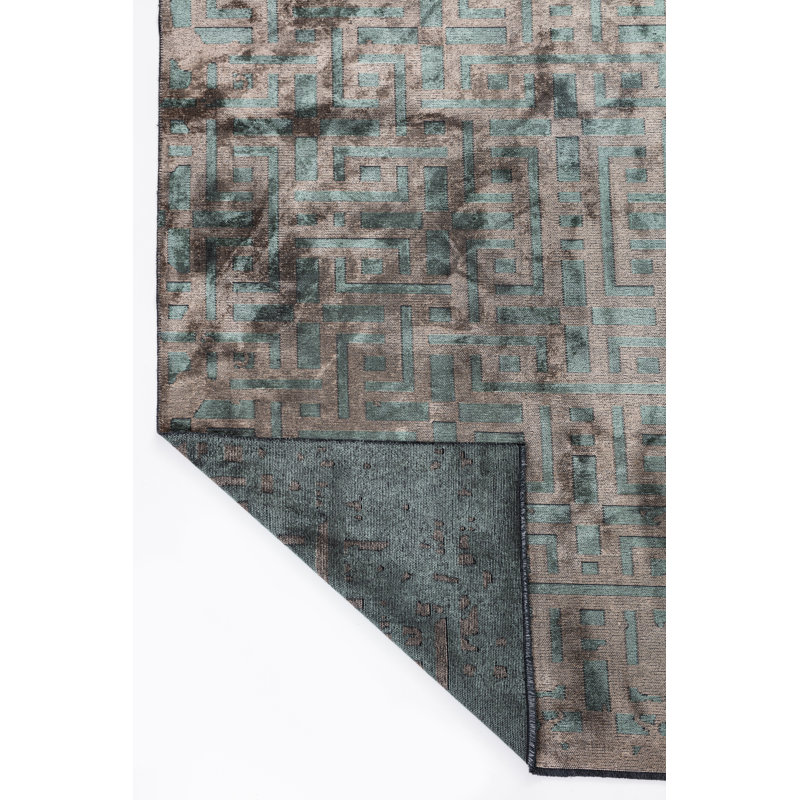 Tapis bleu / gris Rapture, Rectangle 7 pi 10 po x 11 pi 2 po