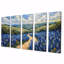 «Blue Green Meadow Charm Blue Bonnets» - ensemble d'art sur toile Blue Bonnets-1334568396