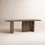 Table à piédestal en acacia Myzaria Ronquillo