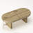 Mid Century Modern Oval Fluted Coffee Table, Farmhouse Style, Natural-58023641