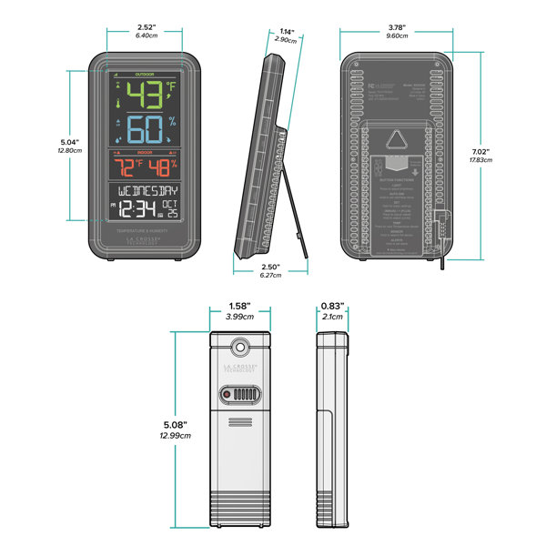 La Crosse Wireless Weather Station Min/Max Temp/Humidity TX4U