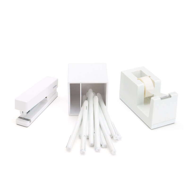Plastic Desk Pad, White